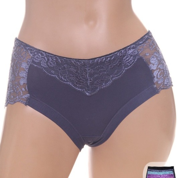 Lace Detail Panty in Red - Picture 3 of 5